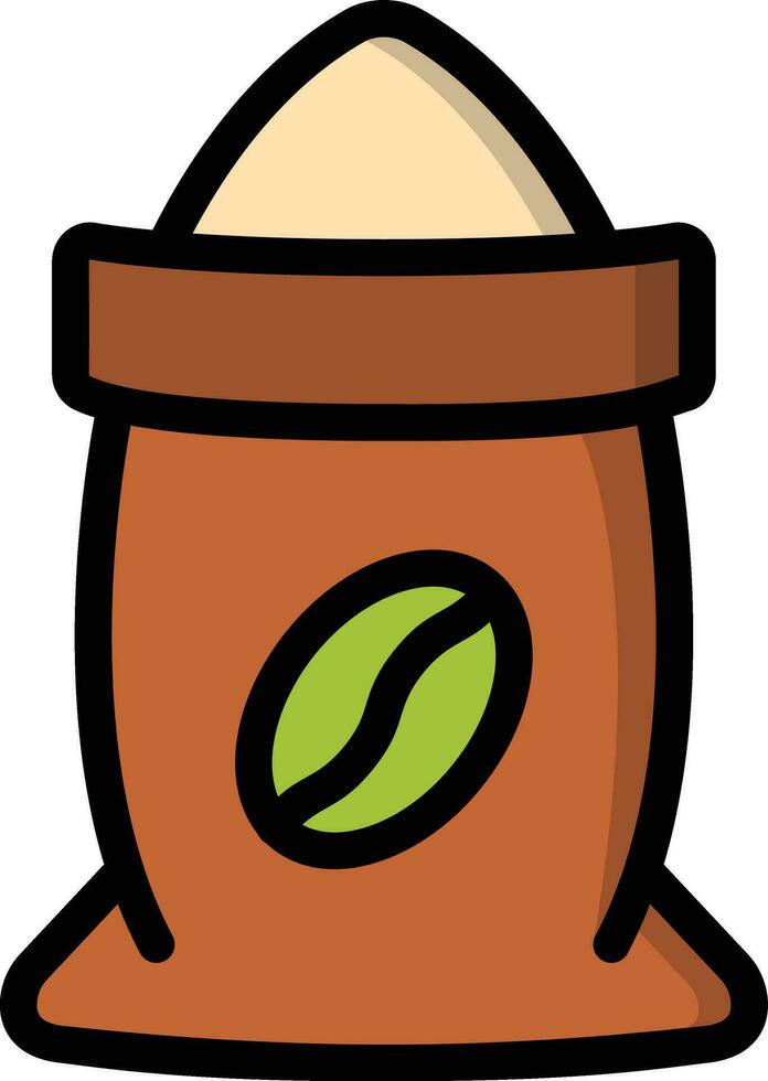 café bolso vector icono diseño ilustración