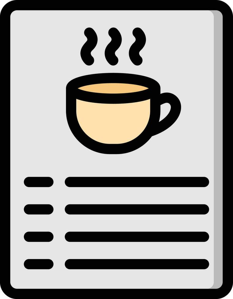 ilustración de diseño de icono de vector de menú