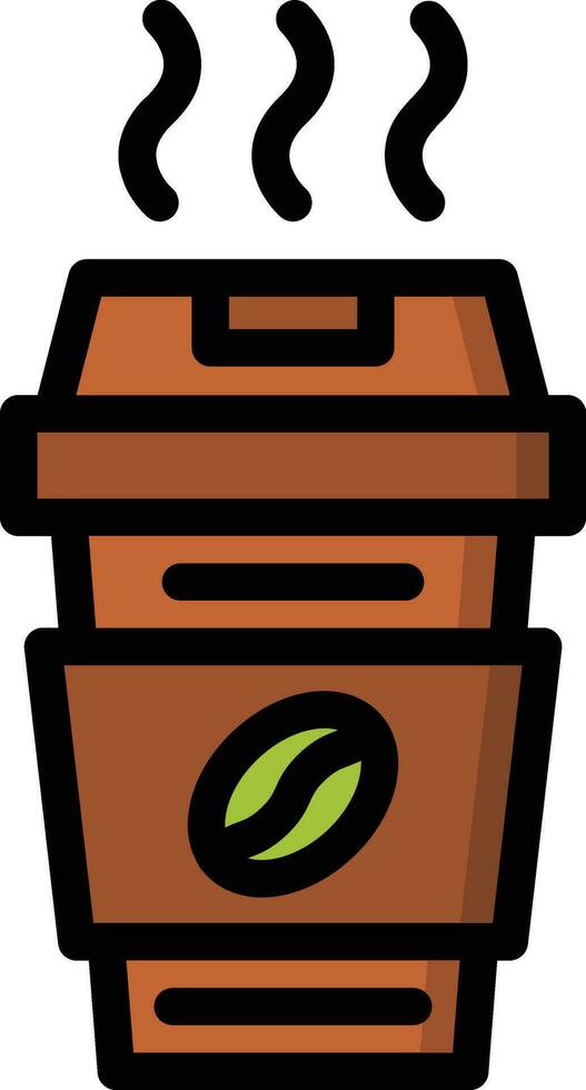 Coffee Cup Vector Icon Design Illustration