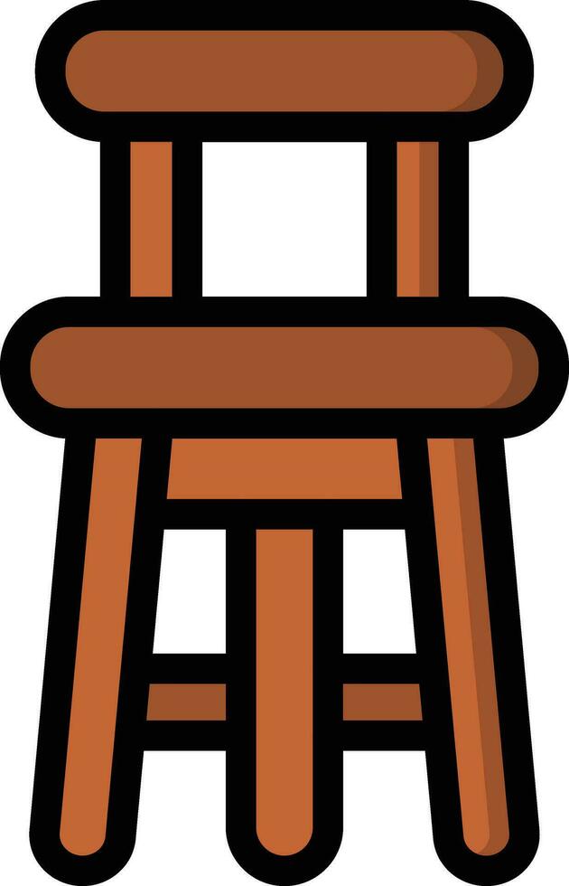 Bar Stool Vector Icon Design Illustration