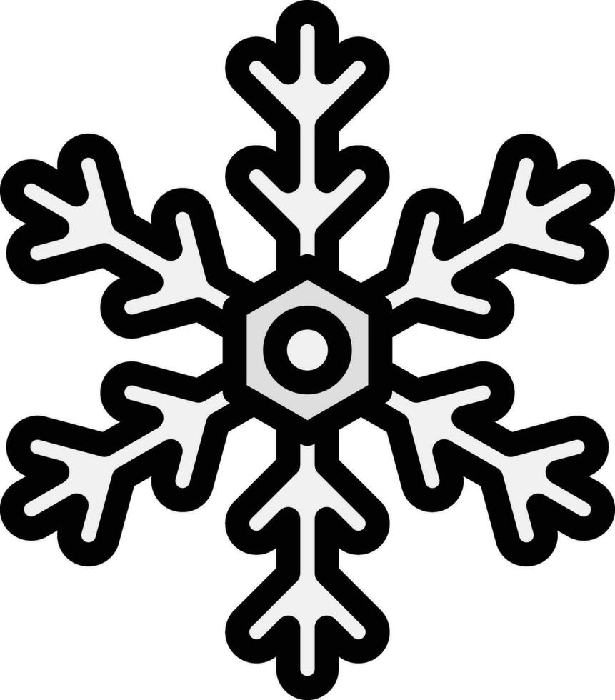 Snowflake Vector Icon Design Illustration