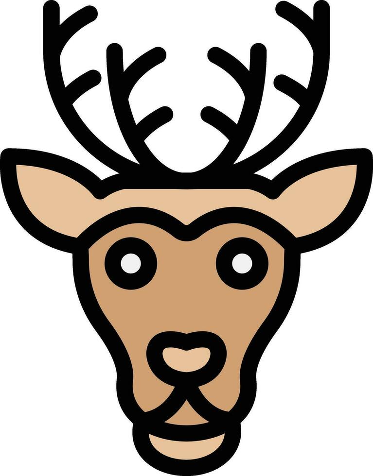 Reindeer Vector Icon Design Illustration