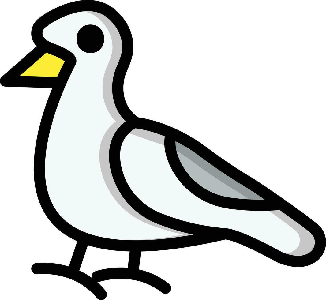 Gaviota vector icono diseño ilustración