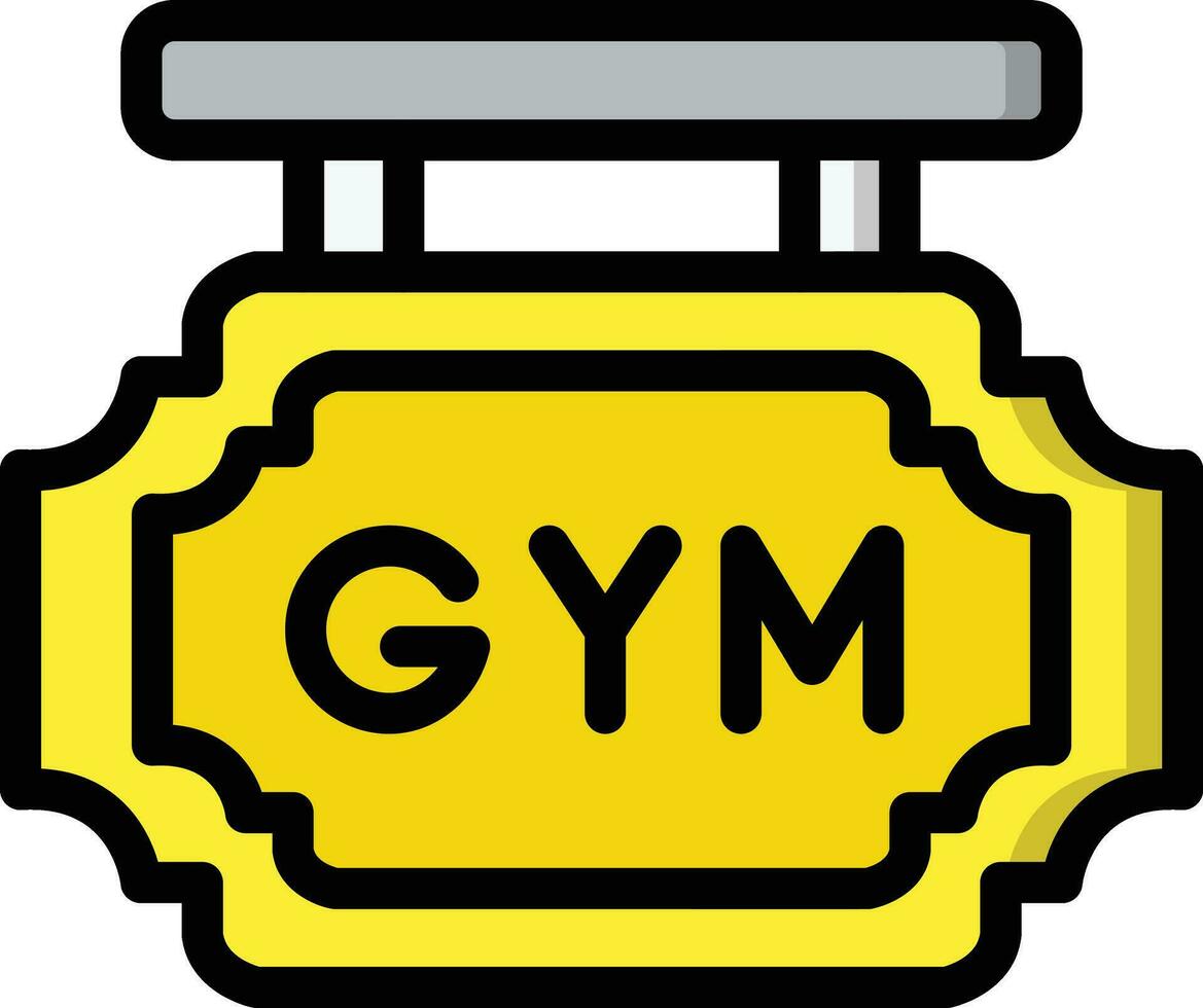 gimnasio tablero vector icono diseño ilustración