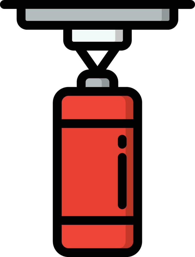 Punching Bag Vector Icon Design Illustration