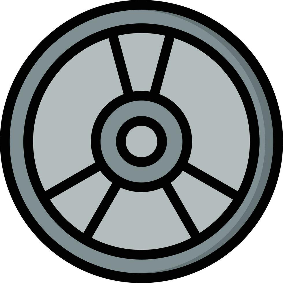Weight Plate Vector Icon Design Illustration