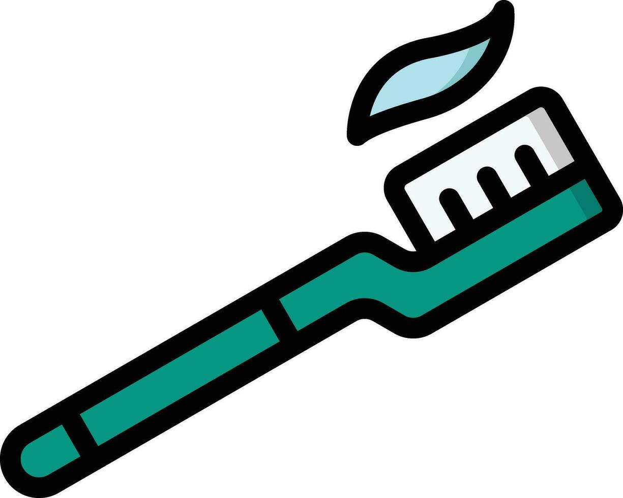 Toothbrush Vector Icon Design Illustration