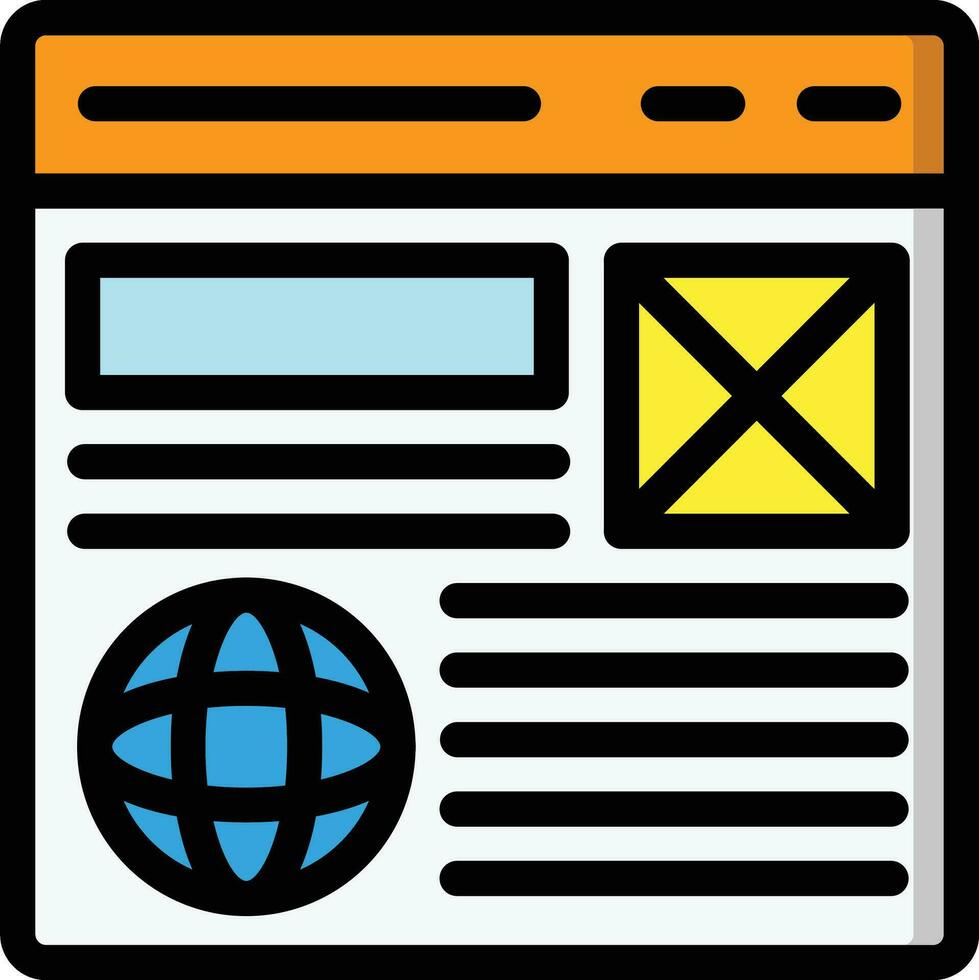 Wireframe Vector Icon Design Illustration