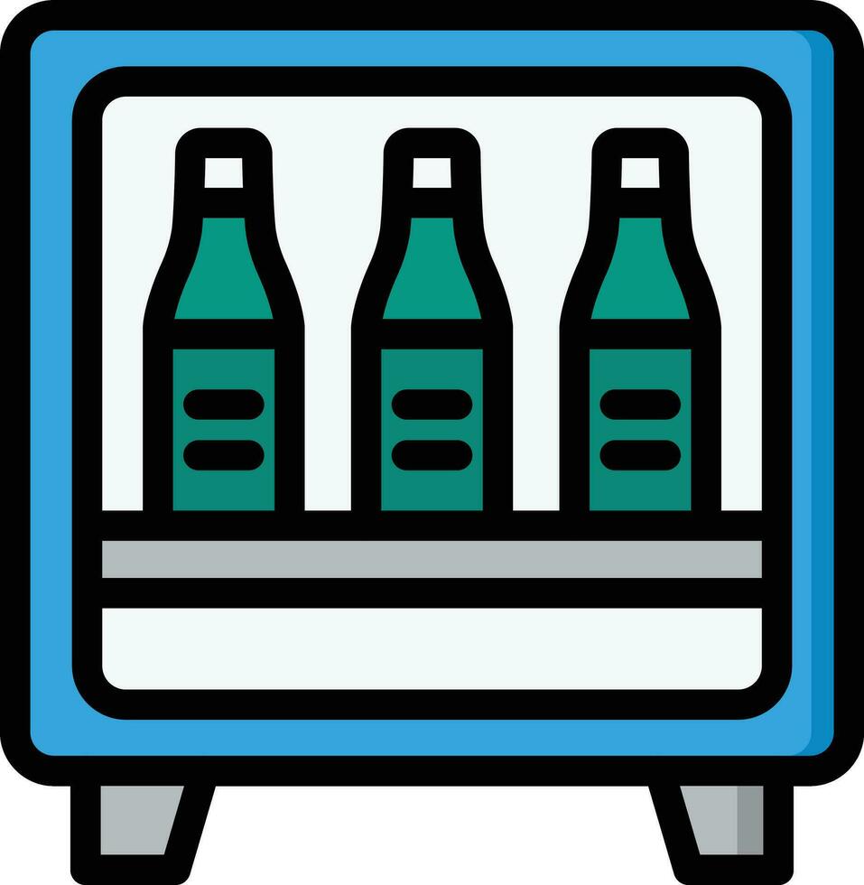 Minibar Vector Icon Design Illustration