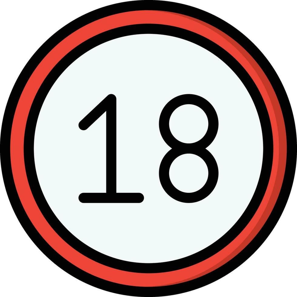 Eighteen Vector Icon Design Illustration