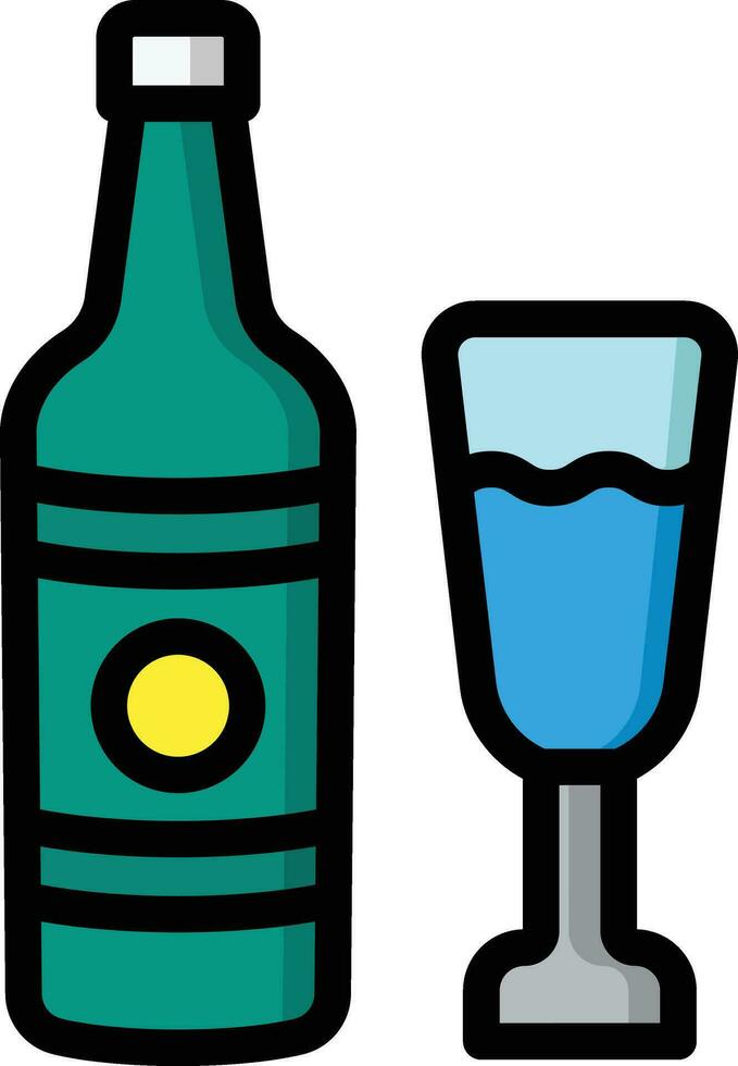 Champagne Vector Icon Design Illustration