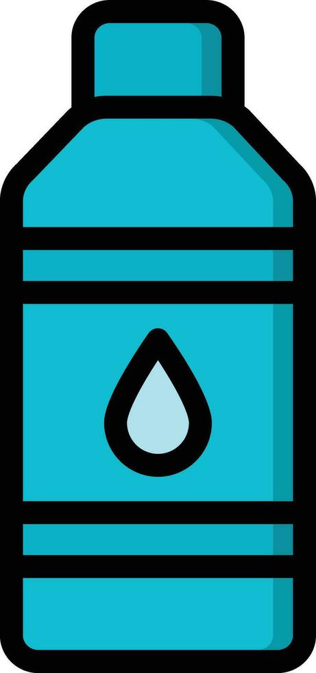 Water Bottle Vector Icon Design Illustration