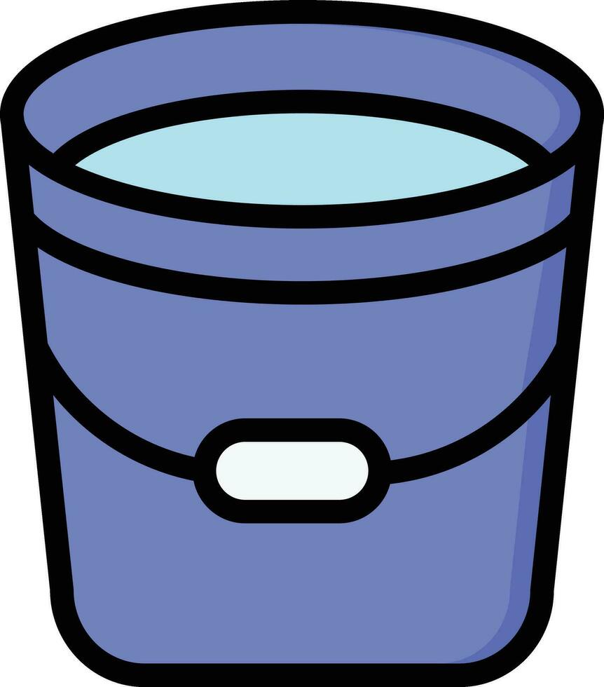 Bucket Vector Icon Design Illustration