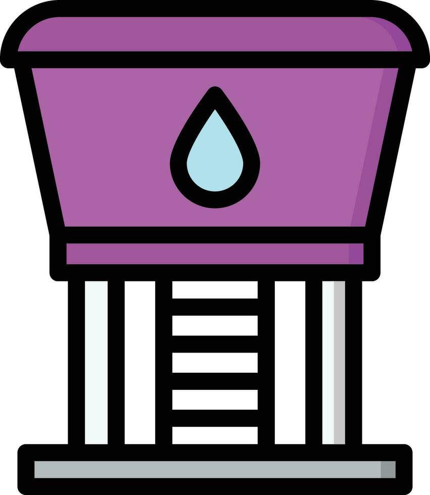 agua torre vector icono diseño ilustración