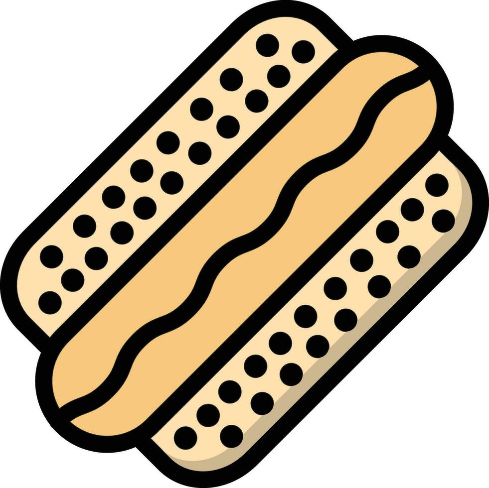 Hot Dog Vector Icon Design Illustration