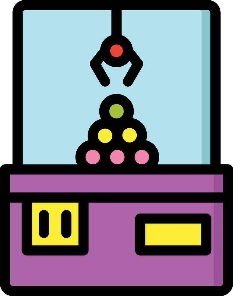 Claw Machine Vector Icon Design Illustration