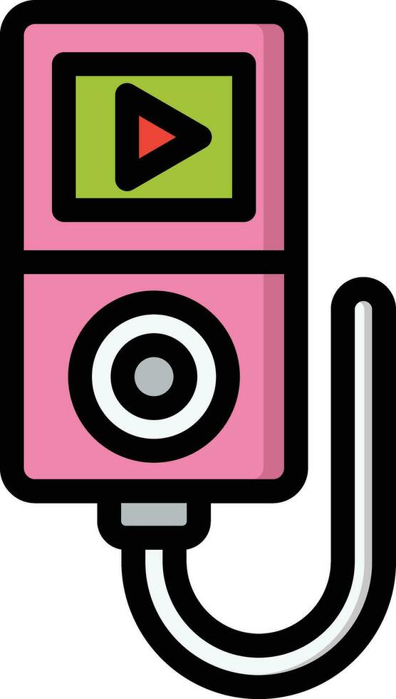 Music Player Vector Icon Design Illustration