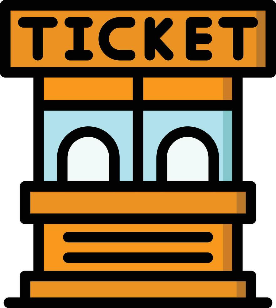 Ticket Office Vector Icon Design Illustration