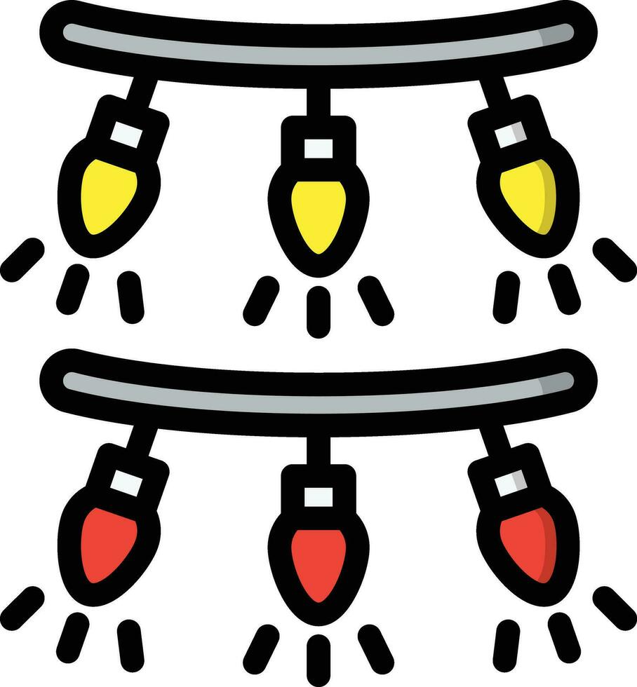 ilustración de diseño de icono de vector de guirnalda