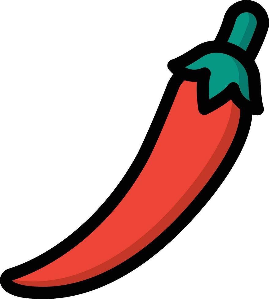 Chili Vector Icon Design Illustration