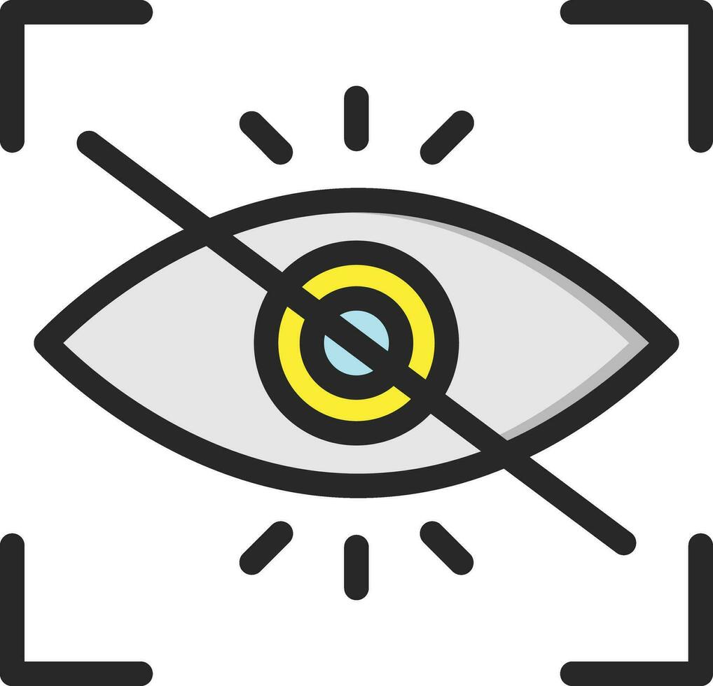 Red eye Vector Icon Design Illustration