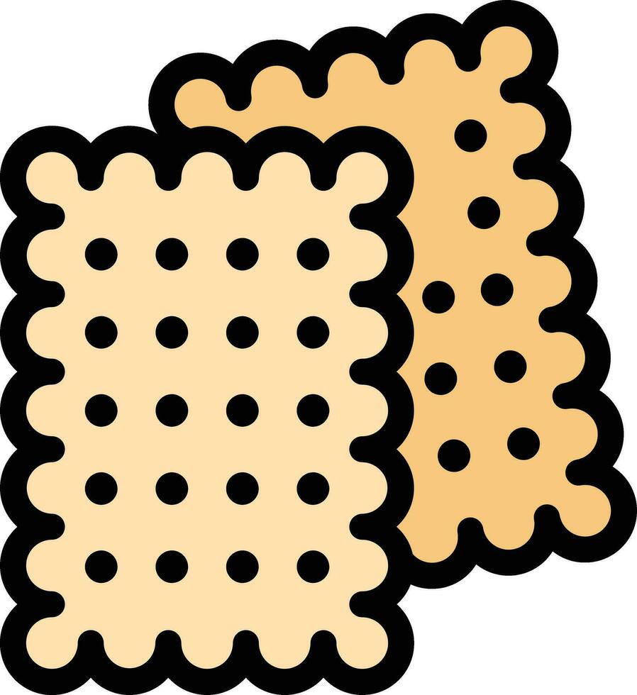 ilustración de diseño de icono de vector de galleta