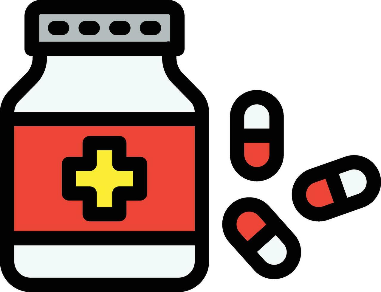 Sleeping Pills Vector Icon Design Illustration