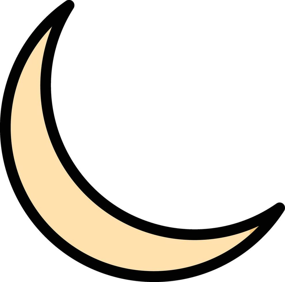 Moon Vector Icon Design Illustration