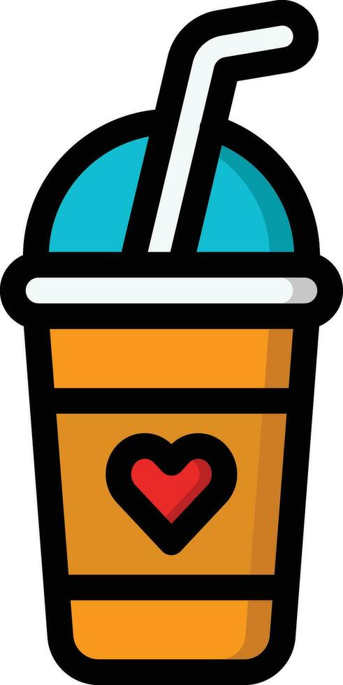 Milkshake Vector Icon Design Illustration