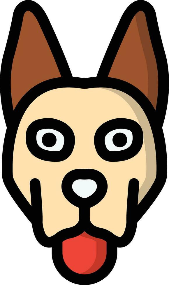 Dog Vector Icon Design Illustration