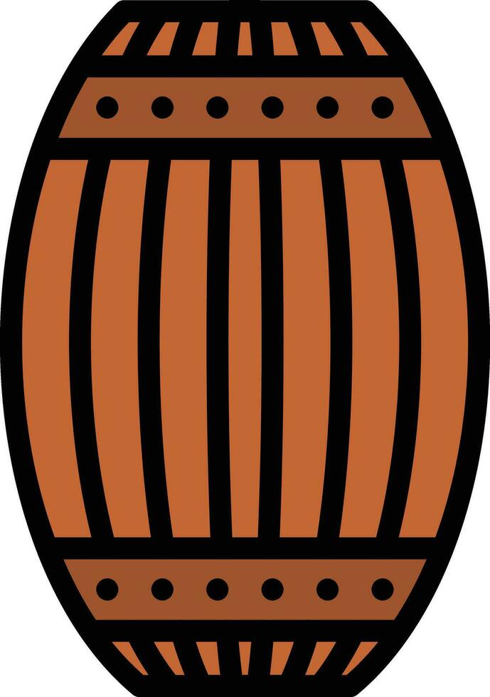 de madera barril vector icono diseño ilustración