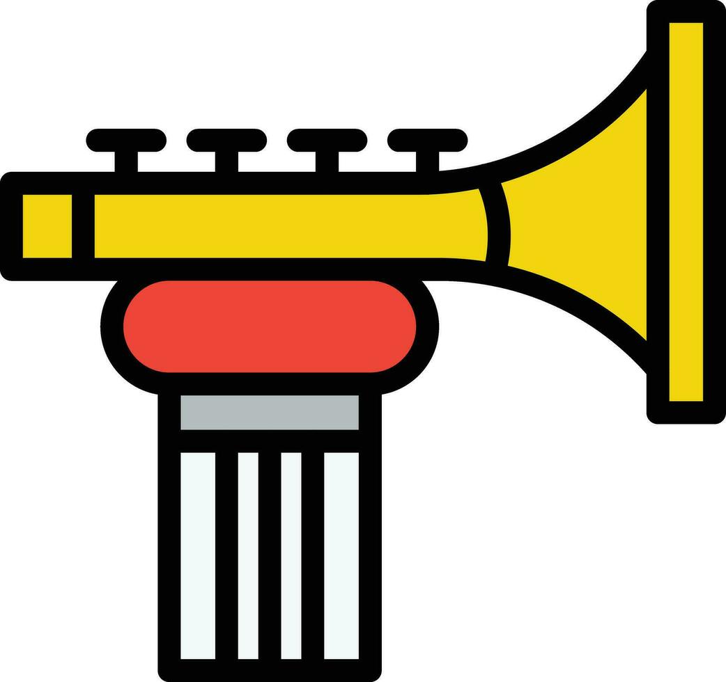 ilustración de diseño de icono de vector de trompeta