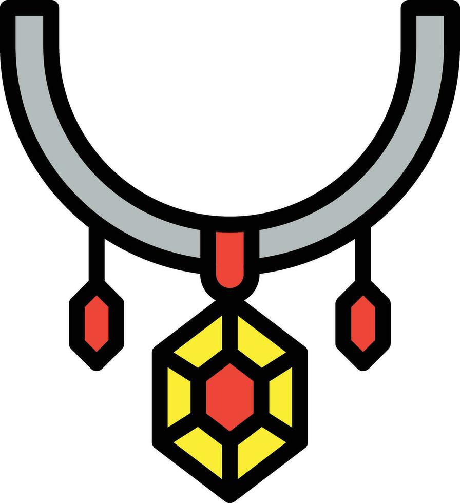 ilustración de diseño de icono de vector de collar