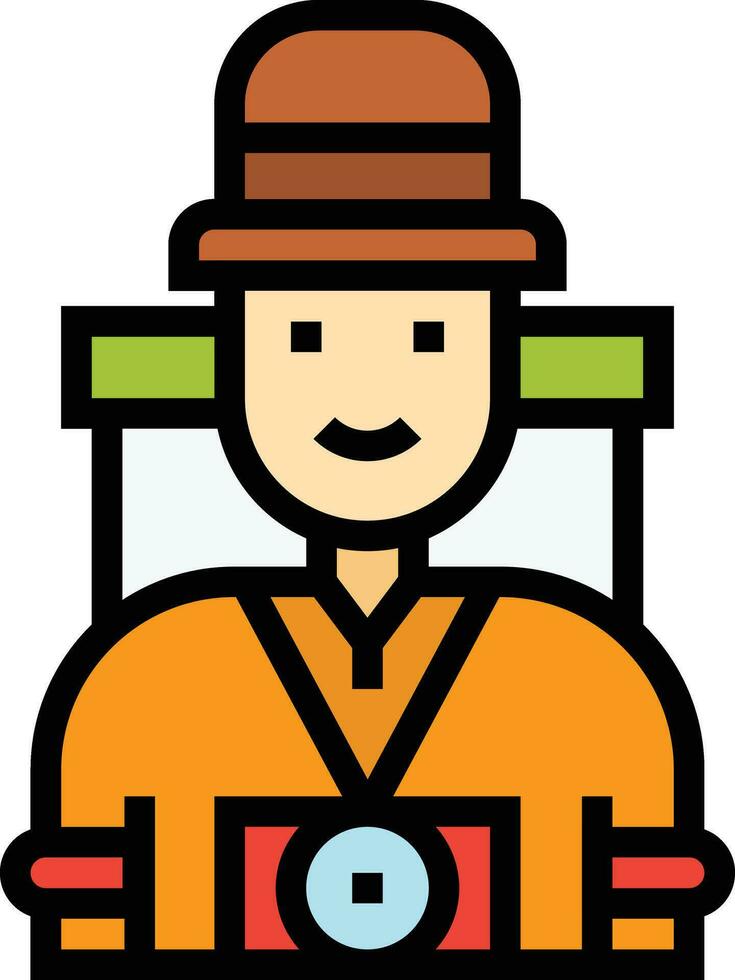 Tourist Vector Icon Design Illustration