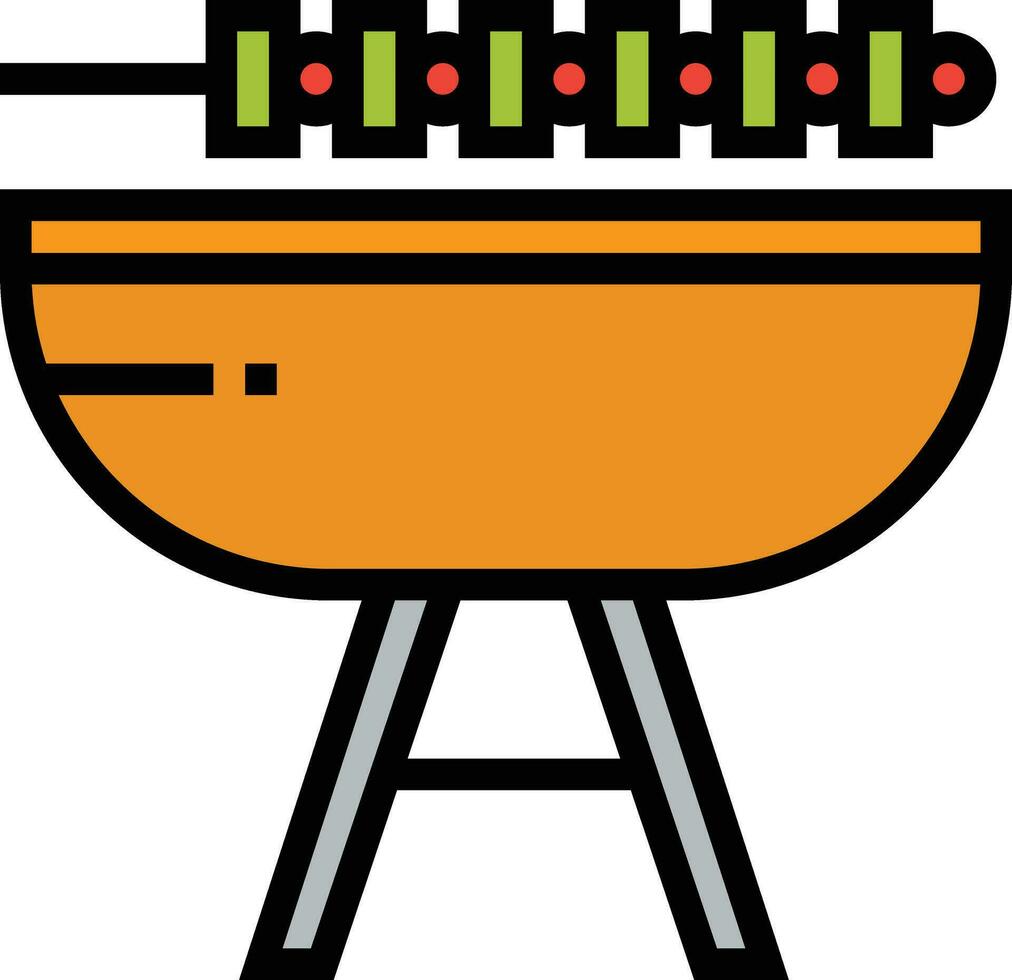 parrilla vector icono diseño ilustración