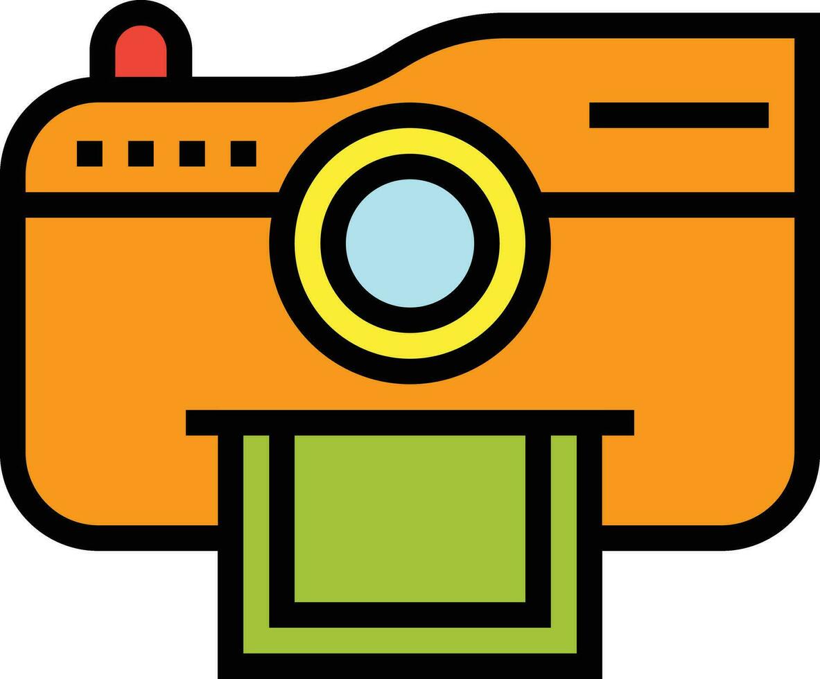 Instant photography Vector Icon Design Illustration