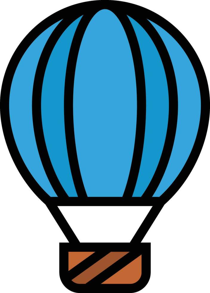 Hot air balloon Vector Icon Design Illustration