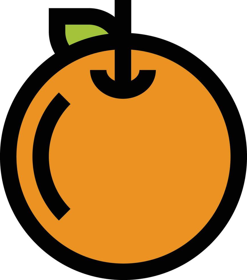 Orange Vector Icon Design Illustration