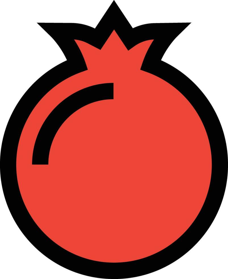 ilustración de diseño de icono de vector de granada