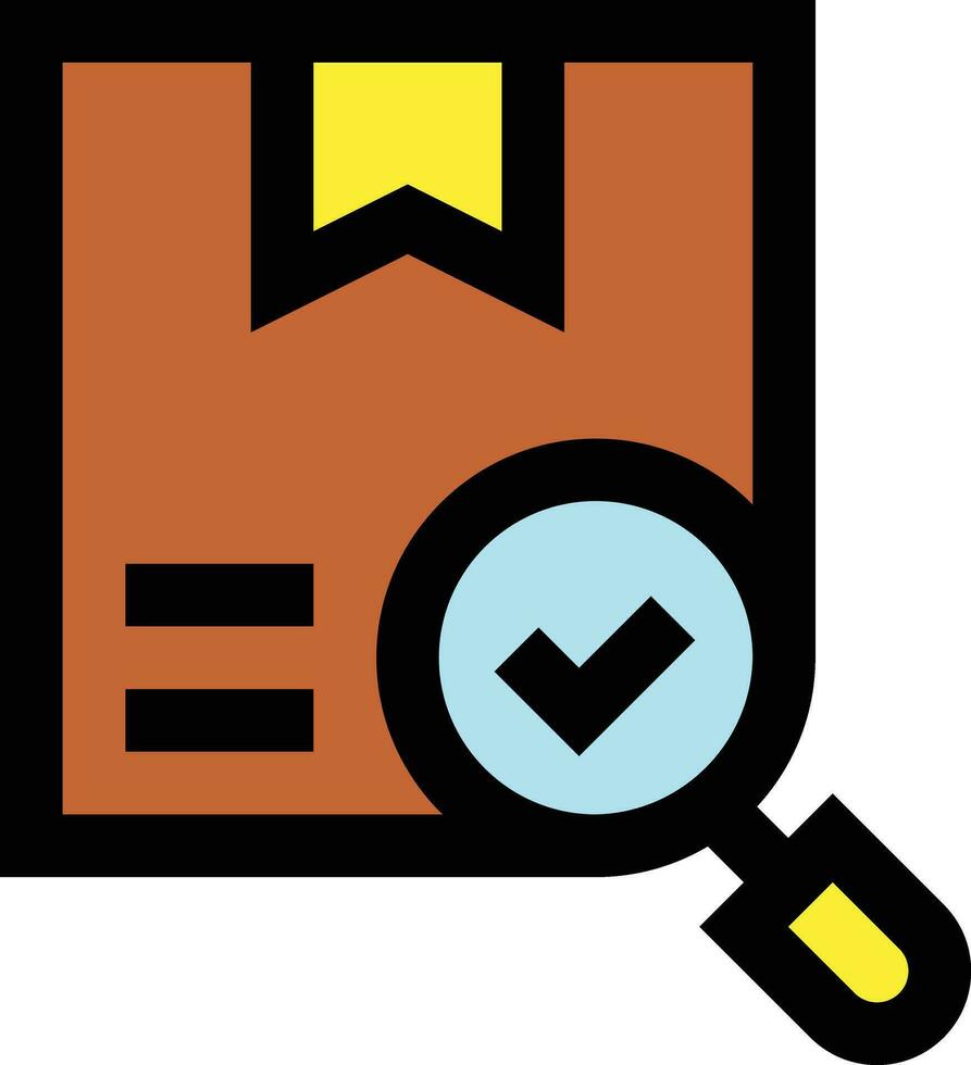 Parcel Search Vector Icon Design Illustration