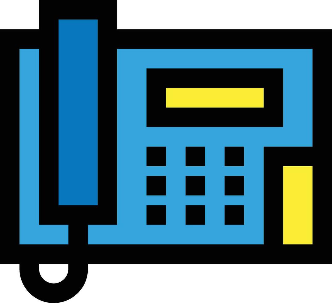 Landline Vector Icon Design Illustration