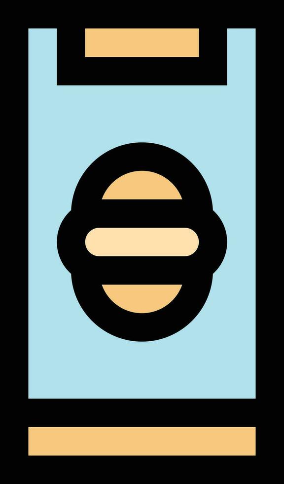 Online Food Vector Icon Design Illustration