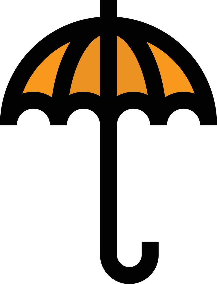 Protective Umbrel Vector Icon Design Illustration