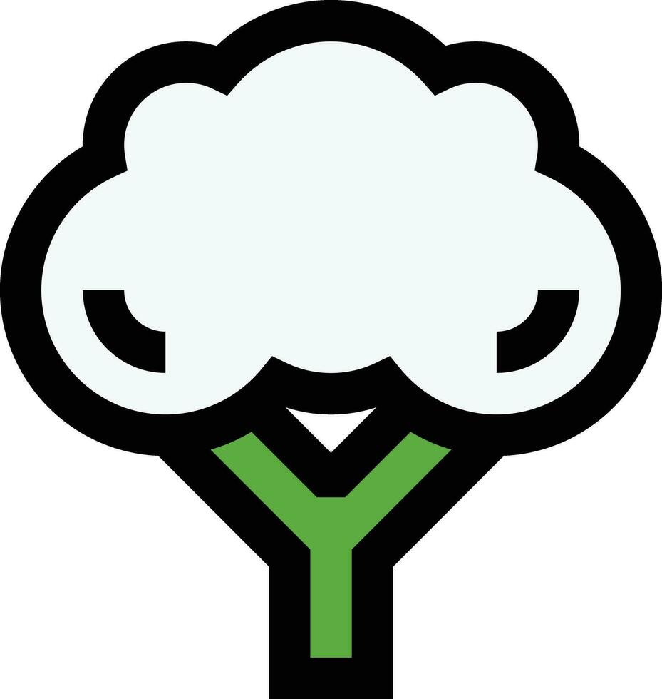 Broccoli Vector Icon Design Illustration