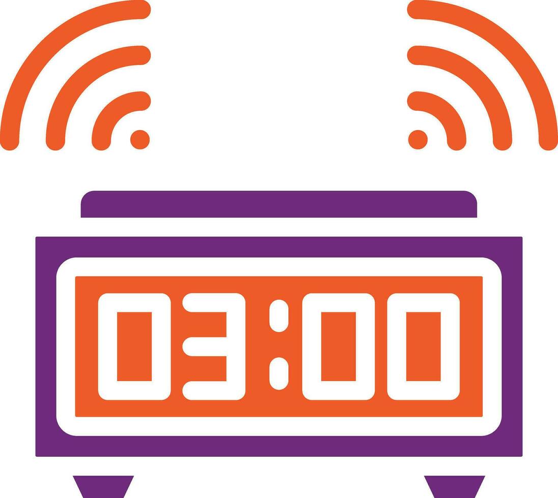 Digital alarm clock Vector Icon Design Illustration