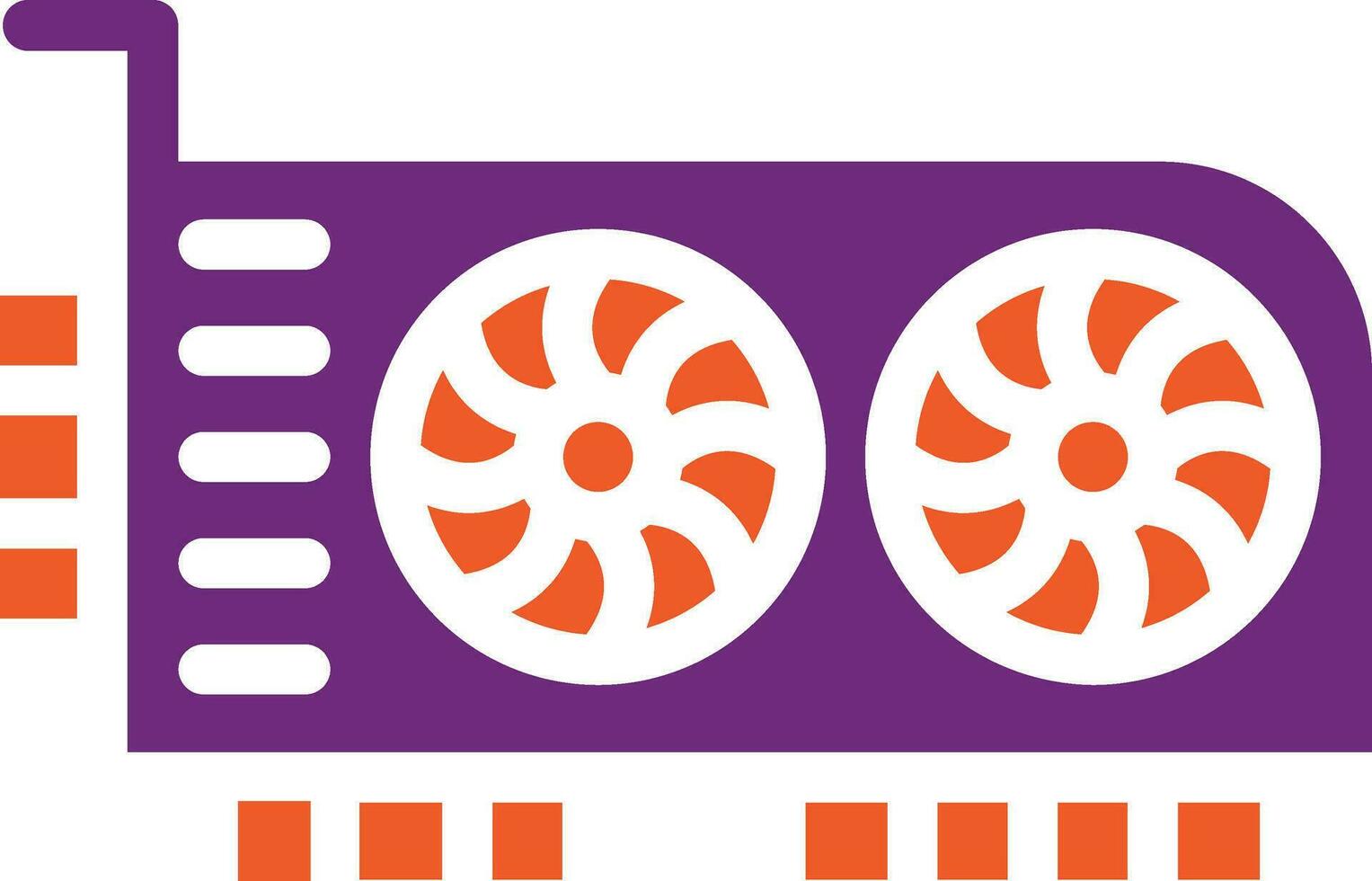 Graphic card Vector Icon Design Illustration