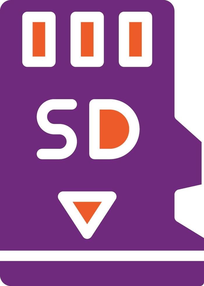 Memory card Vector Icon Design Illustration