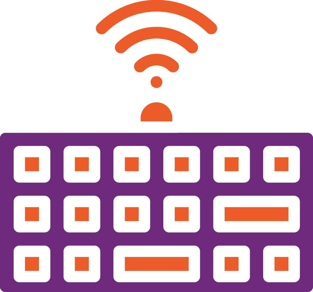 Wireless keyboard Vector Icon Design Illustration