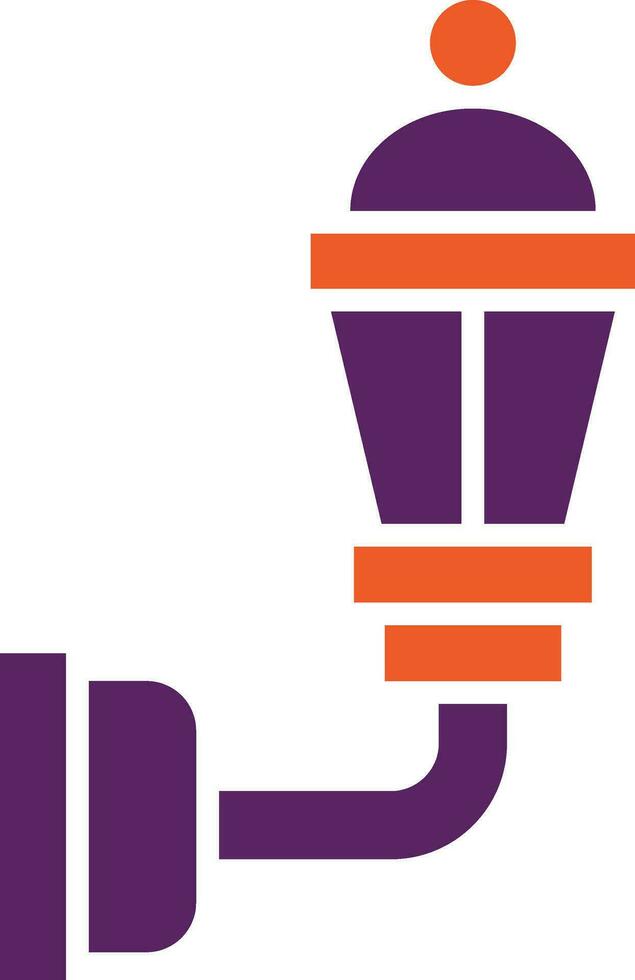 Wall Lamp Vector Icon Design Illustration