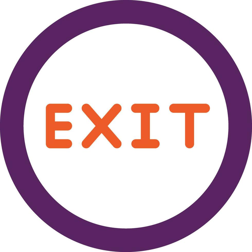 Exit Vector Icon Design Illustration